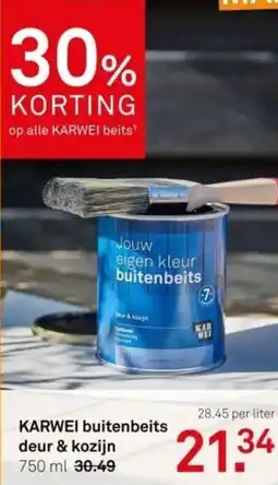 Karwei KARWEI buitenbeits deur & kozijn aanbieding