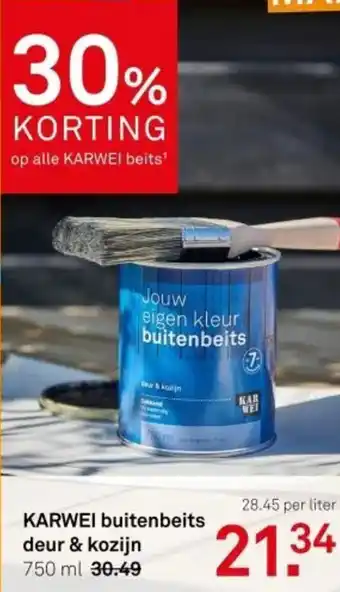 Karwei KARWEI buitenbeits deur & kozijn aanbieding