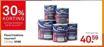 Karwei Flexa Creations muurverf aanbieding