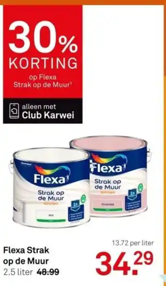 Karwei Flexa Strak op de Muur aanbieding
