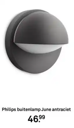 Karwei Philips buitenlamp June antraciet aanbieding