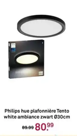 Karwei Philips hue plafonnière Tento white ambiance zwart aanbieding