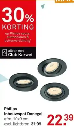 Karwei Philips inbouwspot Donegal aanbieding