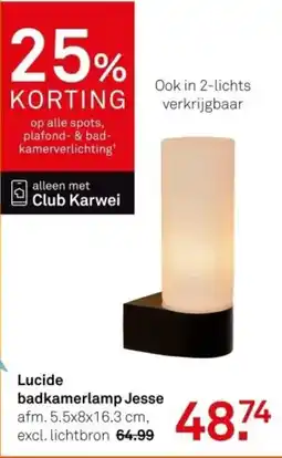 Karwei Lucide badkamerlamp Jesse aanbieding