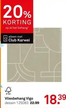 Karwei Vliesbehang Vigo aanbieding