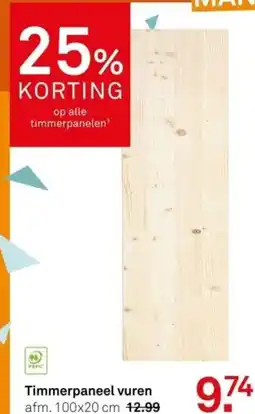 Karwei Timmerpaneel vuren aanbieding