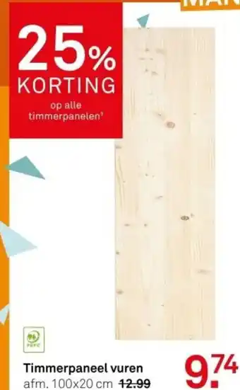 Karwei Timmerpaneel vuren aanbieding