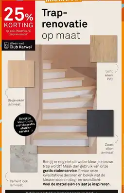 Karwei Trap renovatie aanbieding