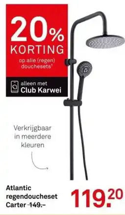 Karwei Atlantic regendoucheset Carter aanbieding