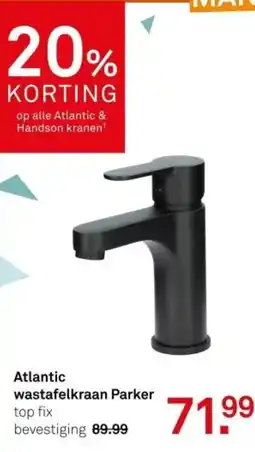 Karwei Atlantic wastafelkraan Parker aanbieding
