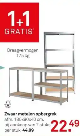 Karwei Zwaar metalen opbergrek aanbieding