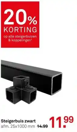 Karwei Steigerbuis zwart aanbieding