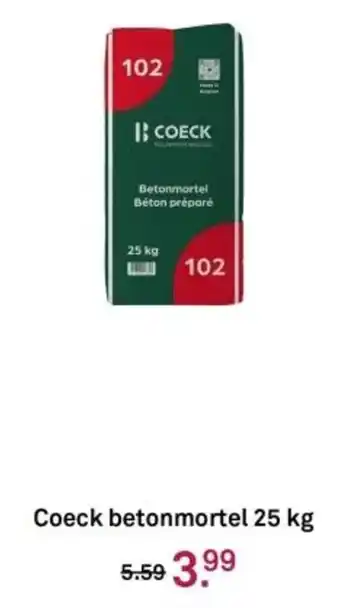 Karwei Coeck betonmortel aanbieding