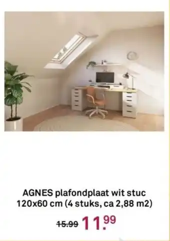 Karwei AGNES plafondplaat wit stuc aanbieding