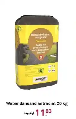 Karwei Weber dansand antraciet aanbieding