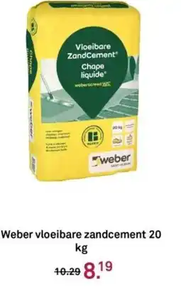 Karwei Weber vloeibare zandcement aanbieding