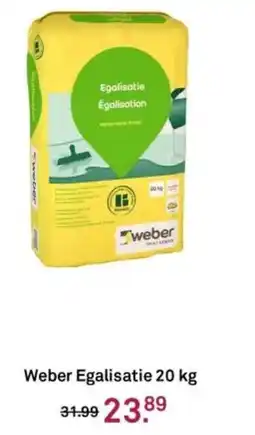Karwei Weber Egalisatie aanbieding