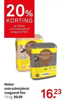 Karwei Weber onkruidmijdend voegzand flex aanbieding