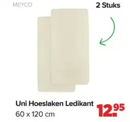 Baby-Dump Uni Hoeslaken Ledikant aanbieding