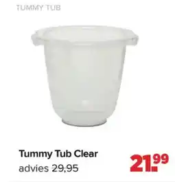 Baby-Dump Tummy Tub Clear aanbieding