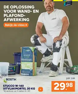 BOUWMAAT Stucco W-140 uitvlakmortel aanbieding