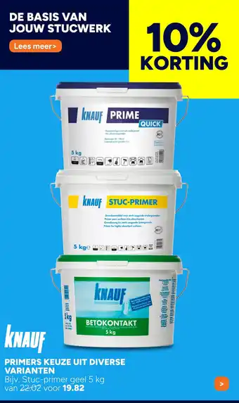 BOUWMAAT Primers keuze uit diverse varianten aanbieding