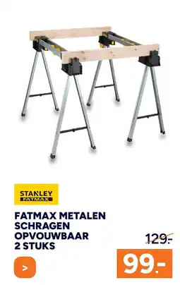 BOUWMAAT Fatmax metalen schragen opvouwbaar aanbieding
