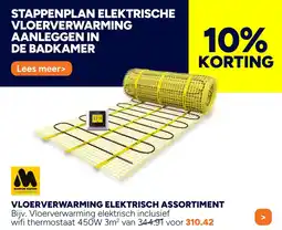 BOUWMAAT Vloerverwarming elektrisch assortiment aanbieding