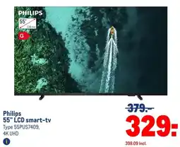 Makro Philips 55 LCD smart-tv aanbieding