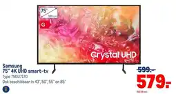 Makro Samsung 75 4K UHD smart-tv aanbieding