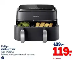 Makro Philips dual airfryer aanbieding