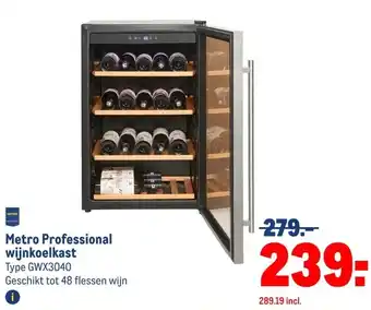 Makro Metro Professional wijnkoelkast aanbieding