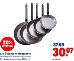 Makro Alle Debuyer koekenpannen aanbieding