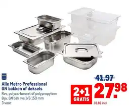 Makro Alle Metro Professional GN bakken of deksels aanbieding