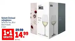Makro Schott Zwiesel wijnglazen aanbieding