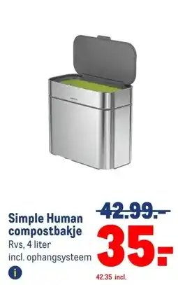 Makro Simple Human compostbakje aanbieding
