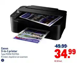 Makro Canon 3-in-1 printer aanbieding