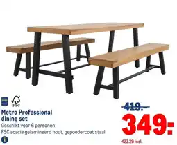 Makro Metro Professional dining set aanbieding