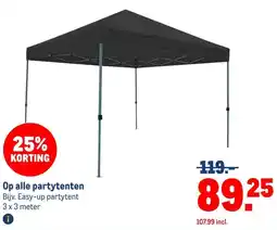 Makro Op alle partytenten aanbieding