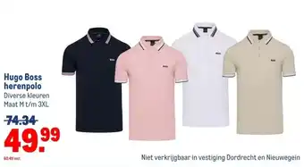 Makro Hugo Boss herenpolo aanbieding