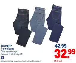 Makro Wrangler herenjeans aanbieding