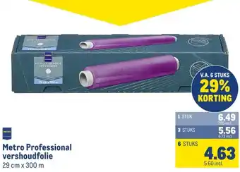 Makro Metro Professional vershoudfolie aanbieding