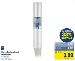 Makro Metro Professional drinkbeker aanbieding