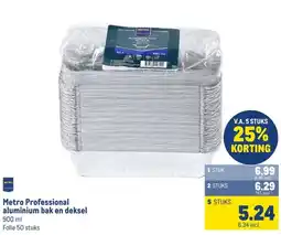 Makro Metro Professional aluminium bak en deksel aanbieding