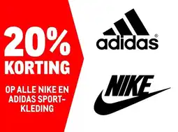 Makro OP ALLE NIKE EN ADIDAS SPORT- KLEDING aanbieding