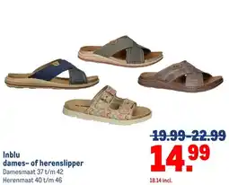 Makro Inblu dames- of herenslipper aanbieding
