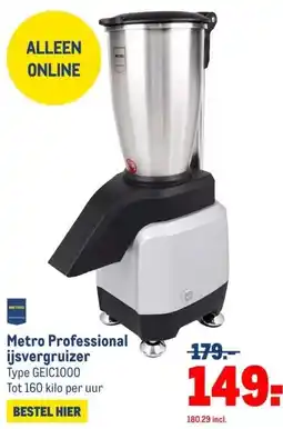 Makro Metro Professional ijsvergruizer aanbieding
