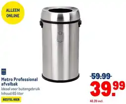 Makro Metro Professional afvalbak aanbieding
