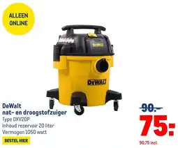 Makro DeWalt nat- en droogstofzuiger aanbieding