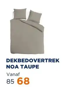 TotaalBED Dekbedovertrek Noa Taupe | aanbieding